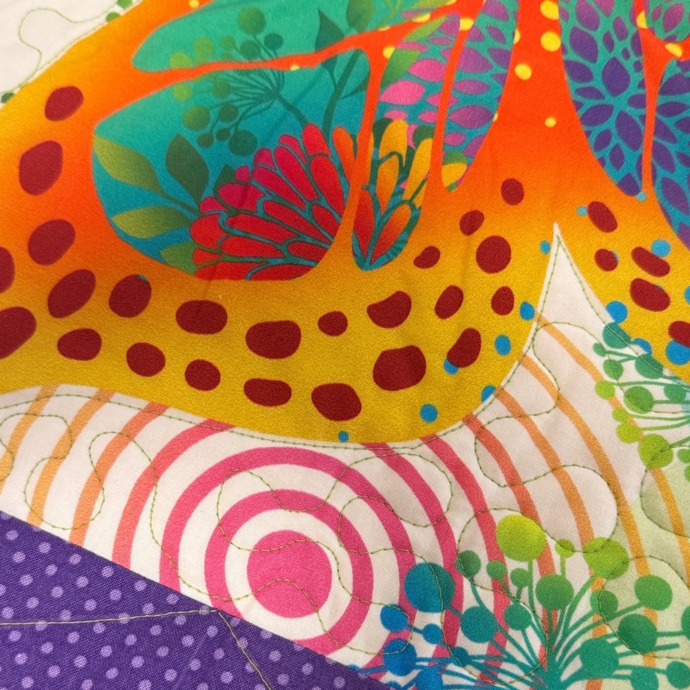 Handmade Colorful Butterfly Quilt - Picture 7 of 7